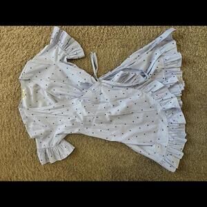 Free Generation Women's Wrap Dress with Ruffle Hem